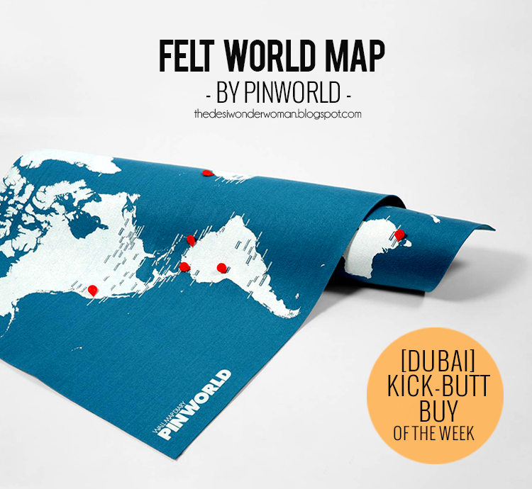 [Dubai] Kick Butt Buy The Week Felt World Map By